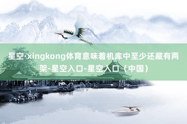 星空·xingkong体育意味着机库中至少还藏有两架-星空入口-星空入口(中国)