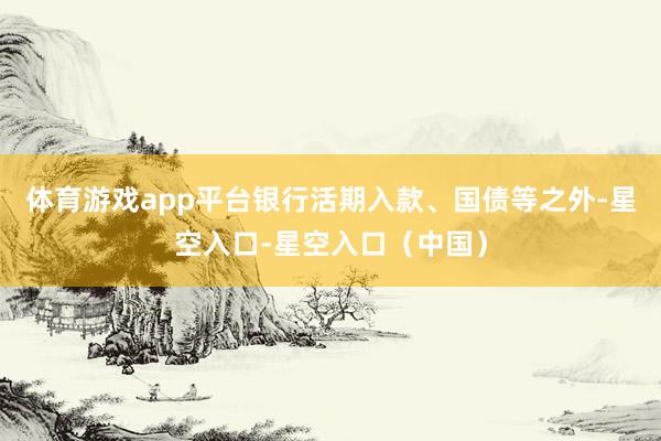 体育游戏app平台银行活期入款、国债等之外-星空入口-星空入口（中国）